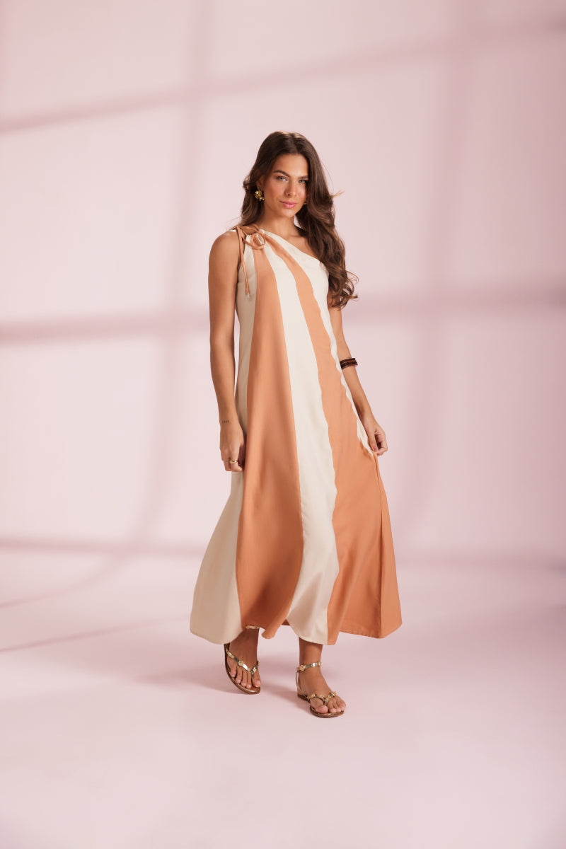 Peach Duo Dress