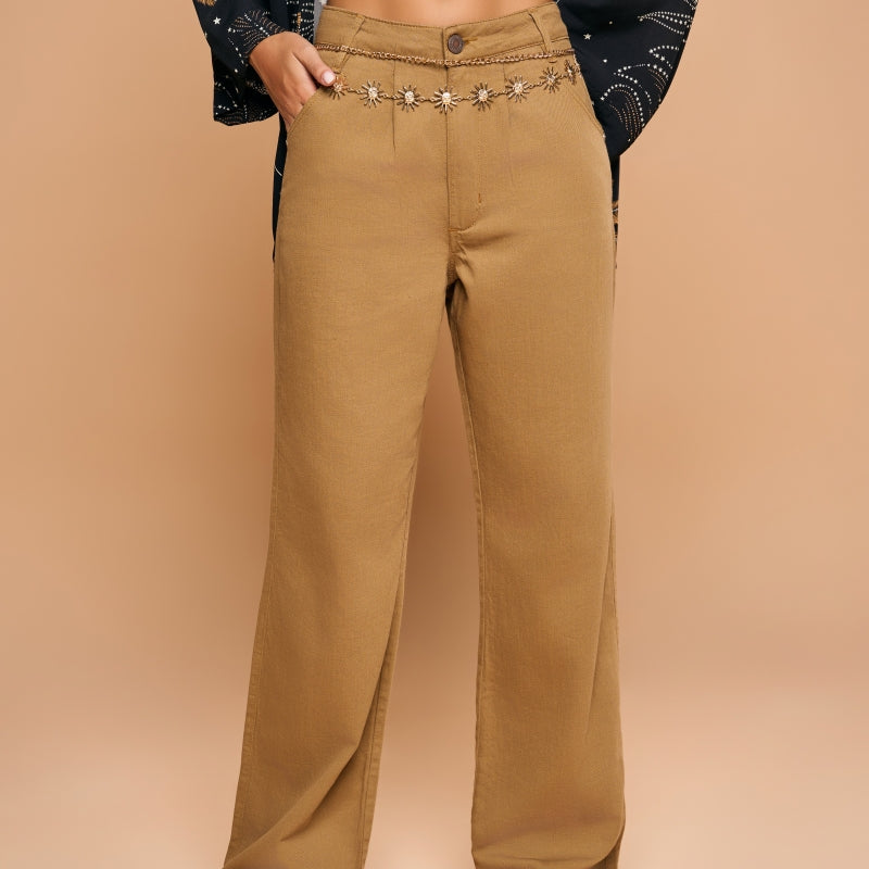 Brown Color Pants