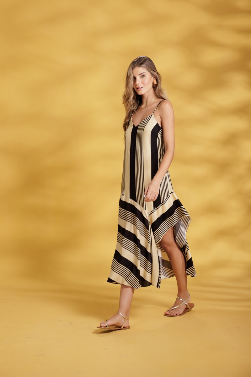 Black Striped Dress