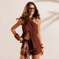 Wrap Blouse with Bow