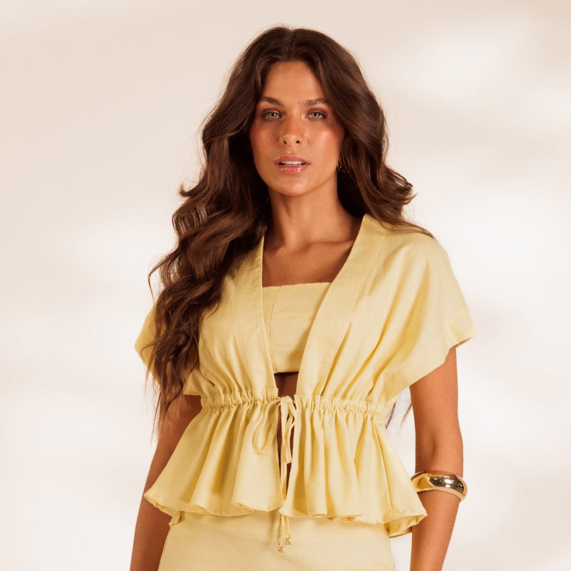 Sunshine Gathered Blouse