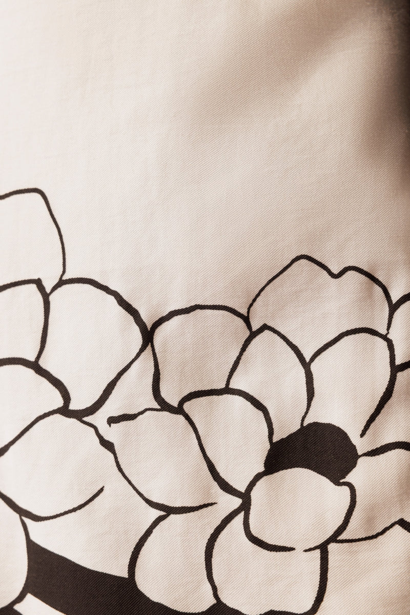 Short Flower Stripes Dress