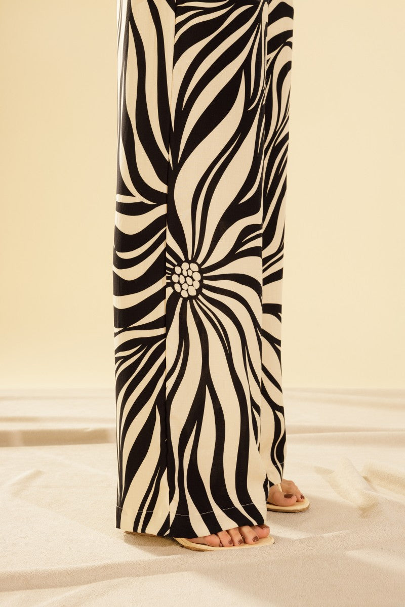 Floral Stripe Pants