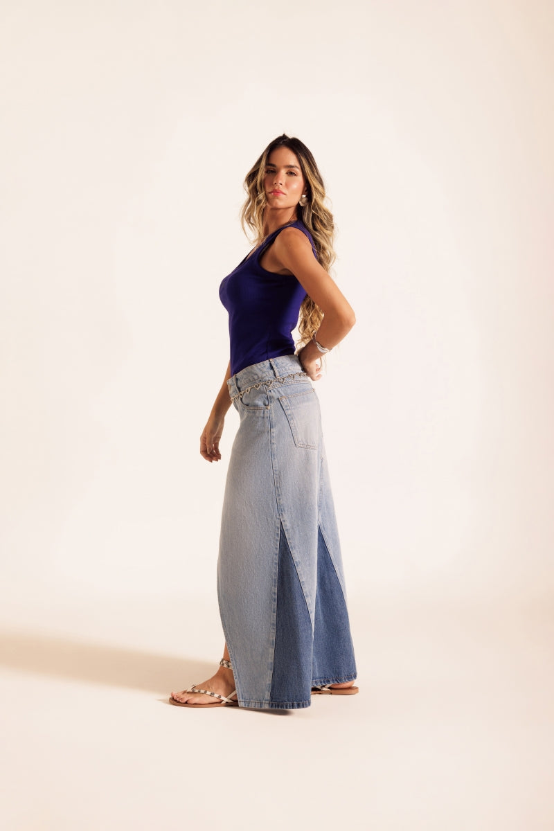 Duo Gore Midi Skirt