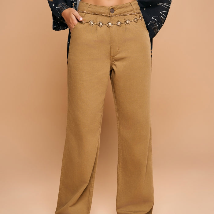 Brown Color Pants
