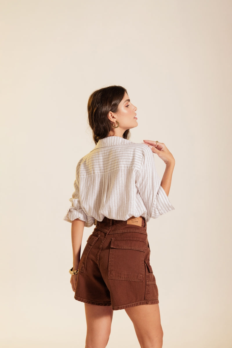 Choco Cargo Bermuda Shorts