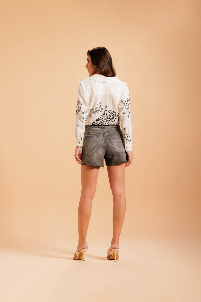 Metallic Moonlight Shorts