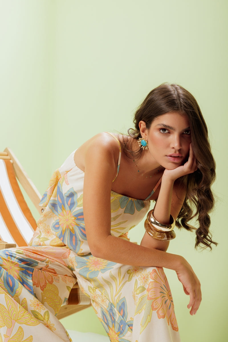 Tropical Flowers Pants
