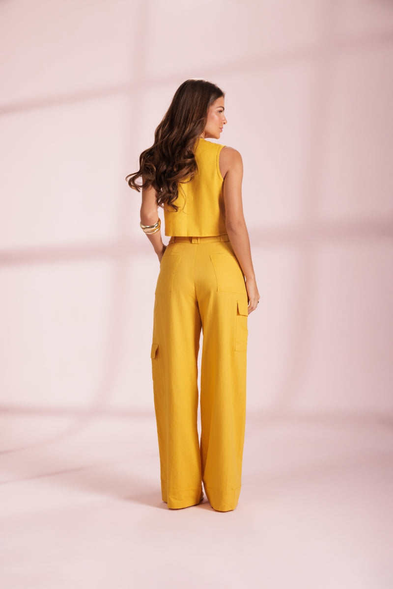 Mustard Tailored Trousers