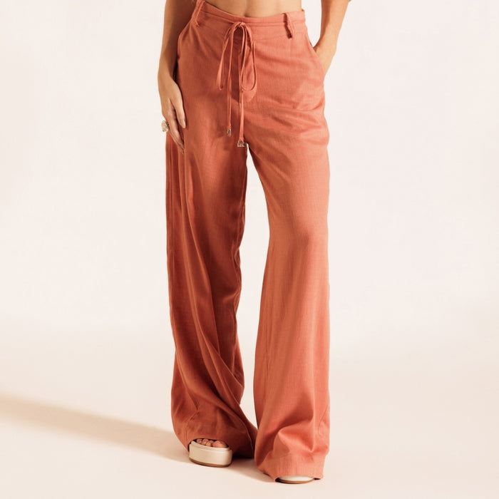 Apricot Linen Pants