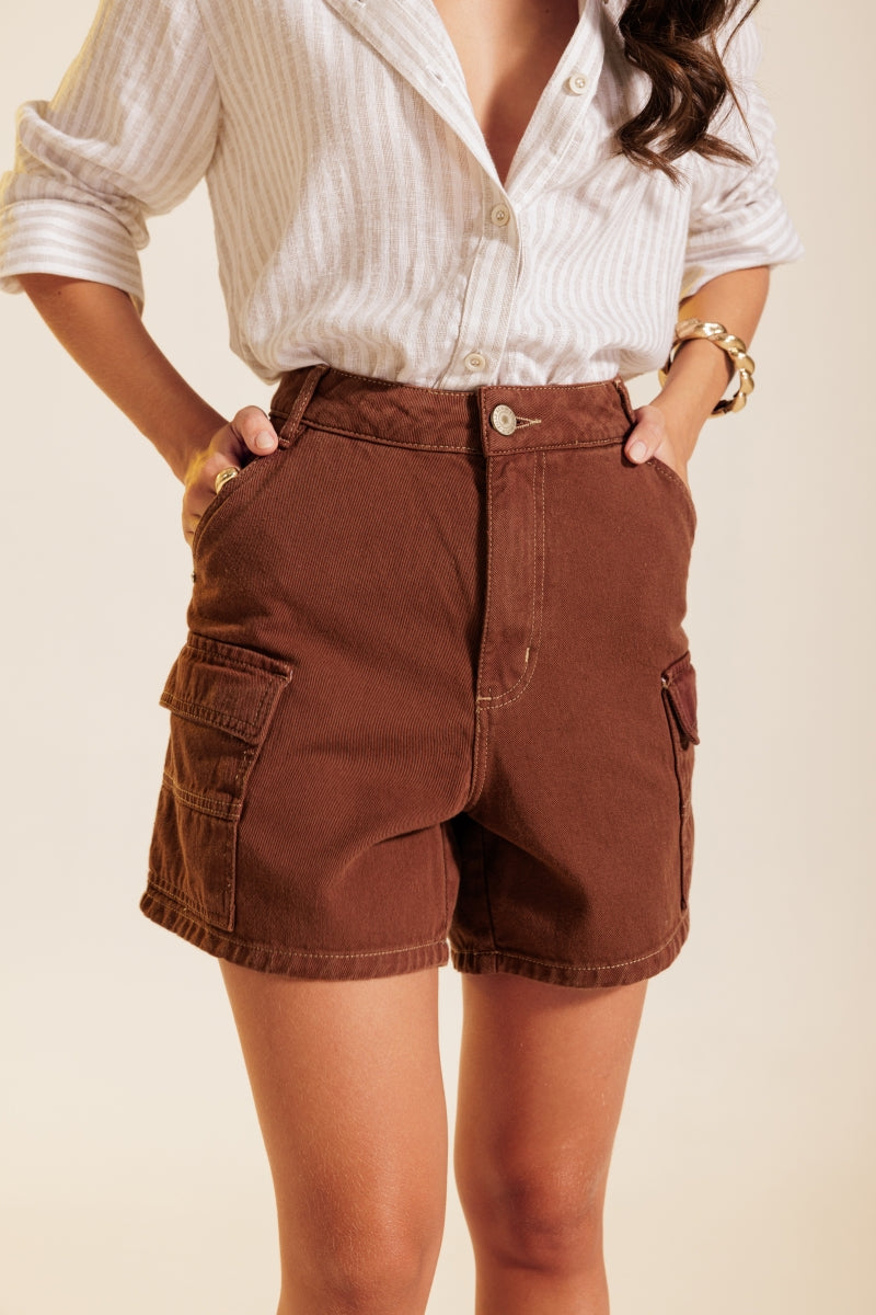 Choco Cargo Bermuda Shorts