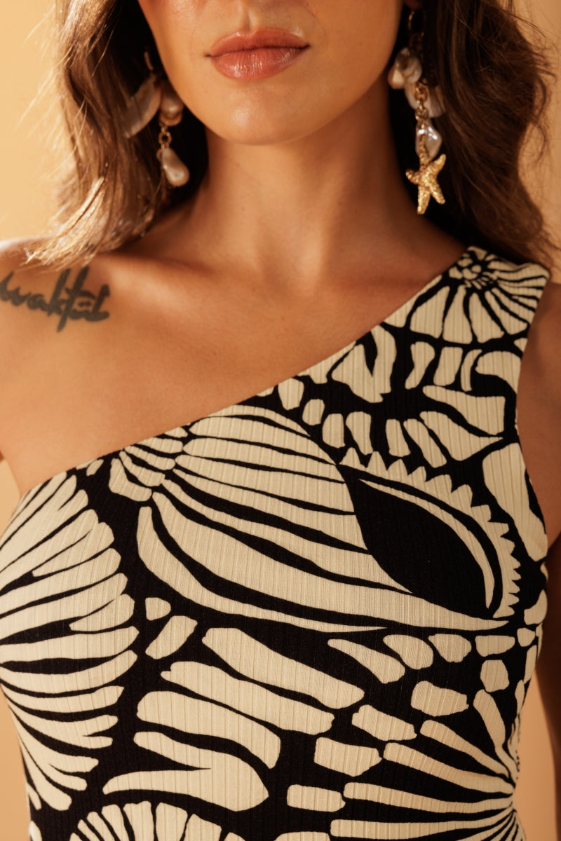 La Concha Long Printed Dress