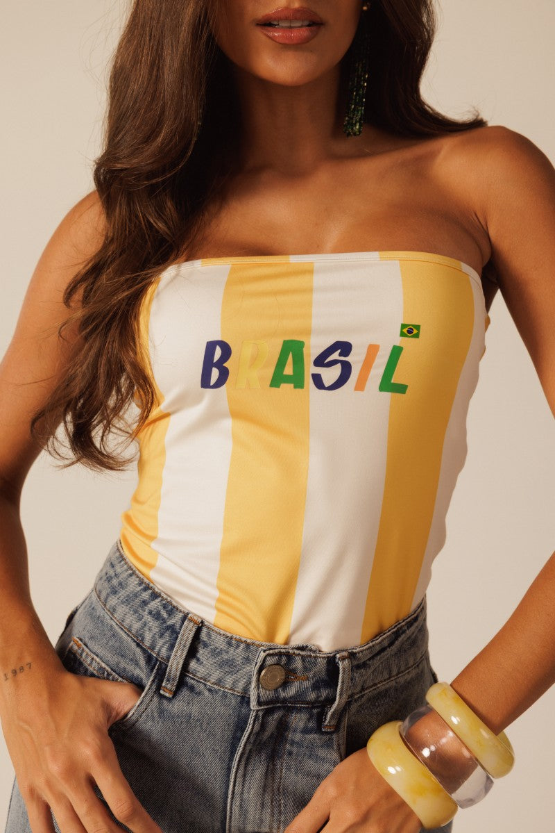 Brasileirissima Cropped Top