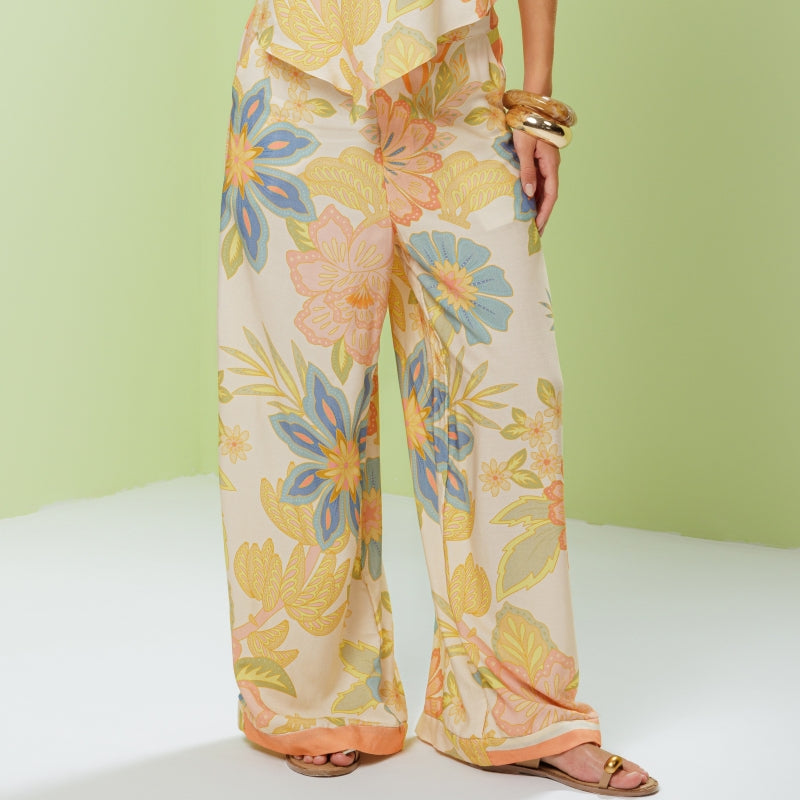 Tropical Flowers Pants