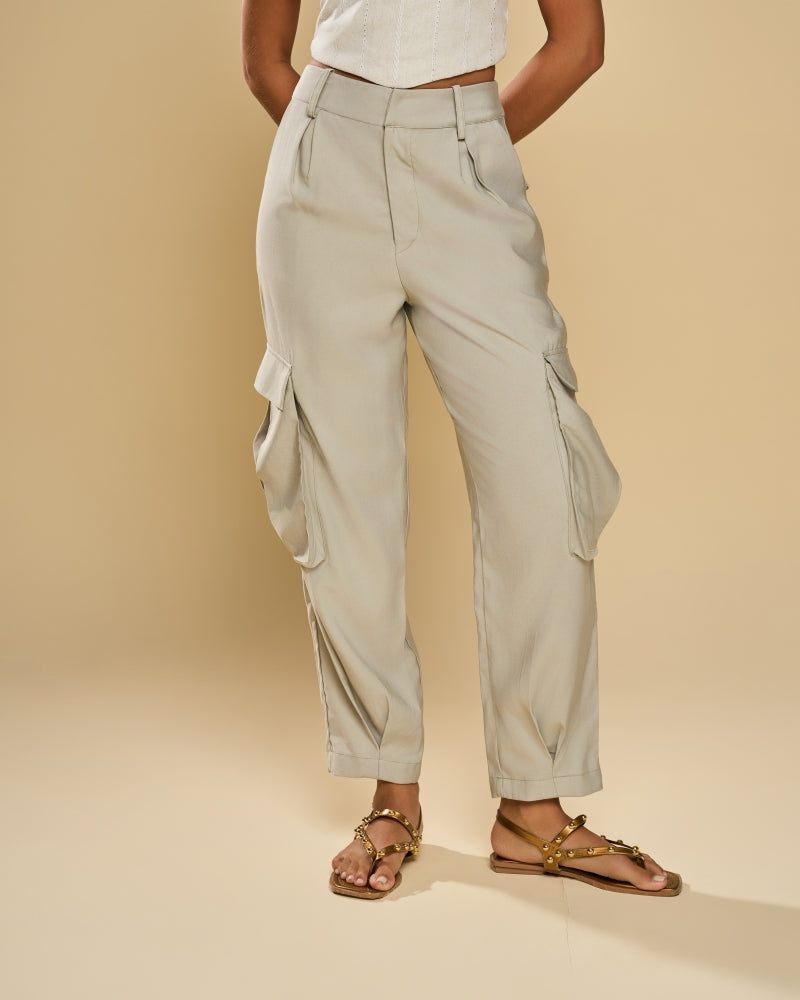 Agate Grey Cargo Pants