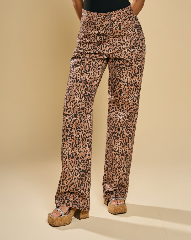Pop Leopard Print Pants