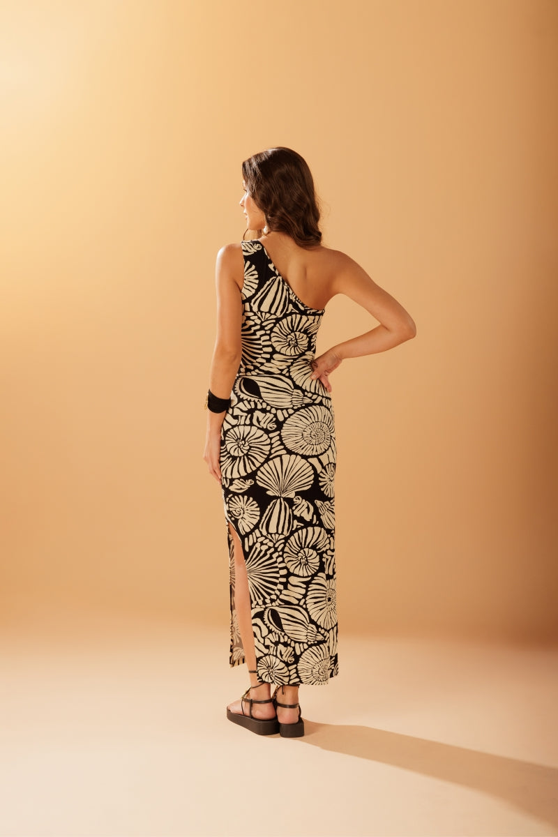 La Concha Long Printed Dress