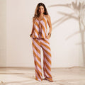 Duo Stripe Print Pants