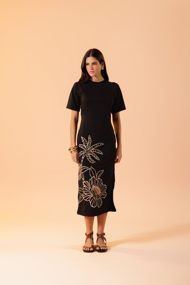 Flora Night Midi Dress