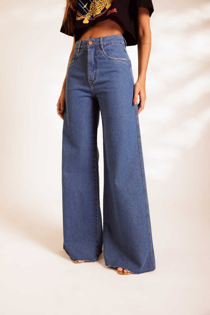Gio Palazzo Denim Pants