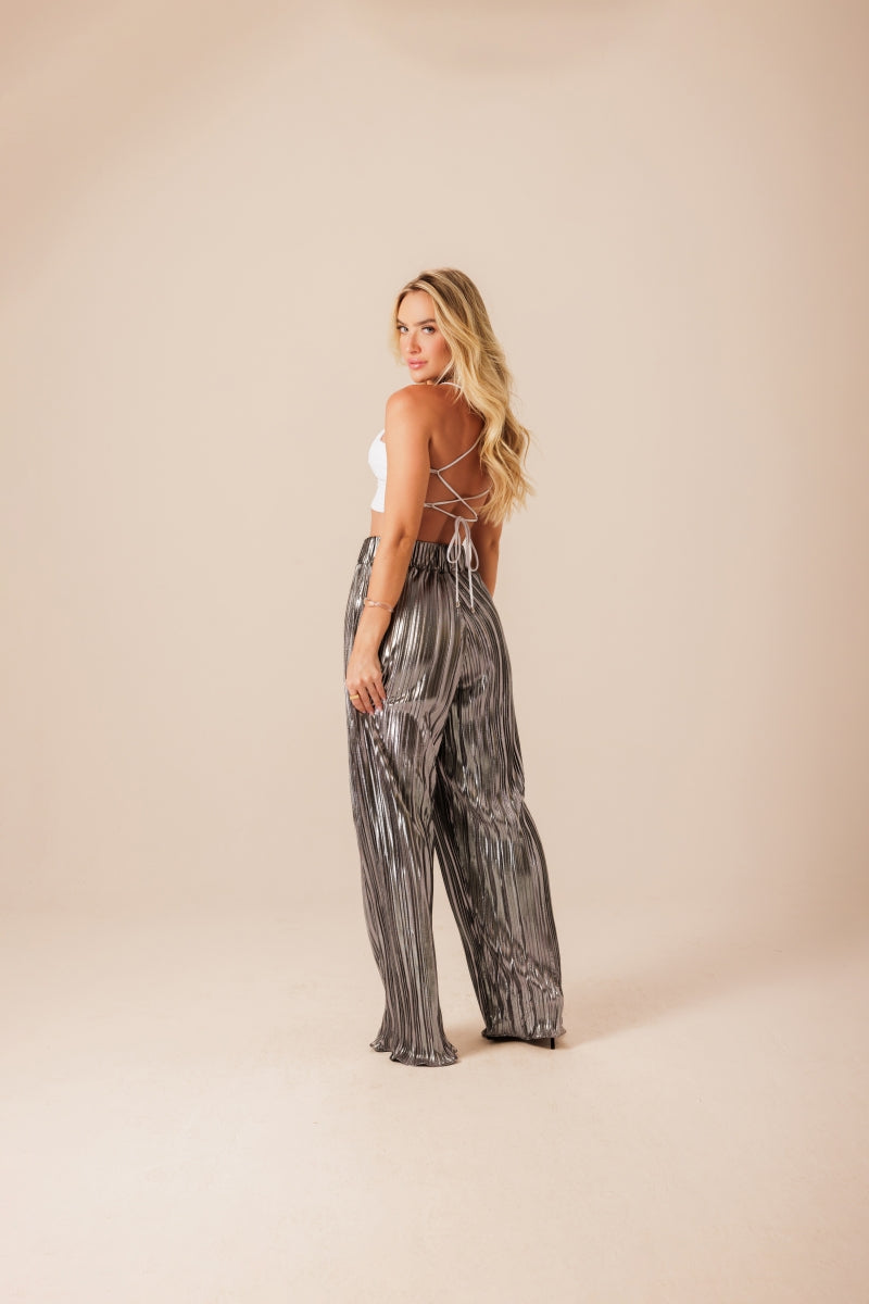 Glam Pleated Pants