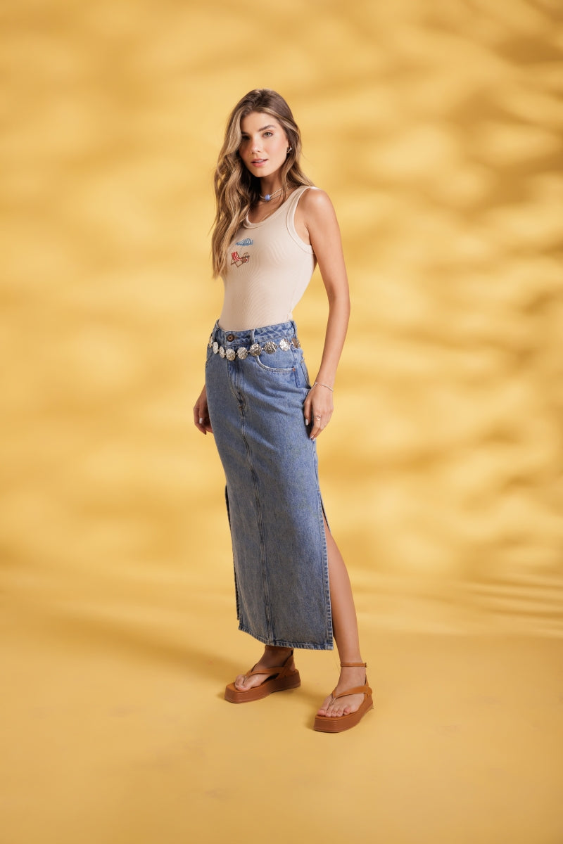 Silk Sunshade Tank Top