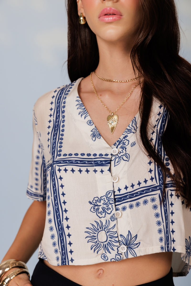 Sand and Sea Blouse