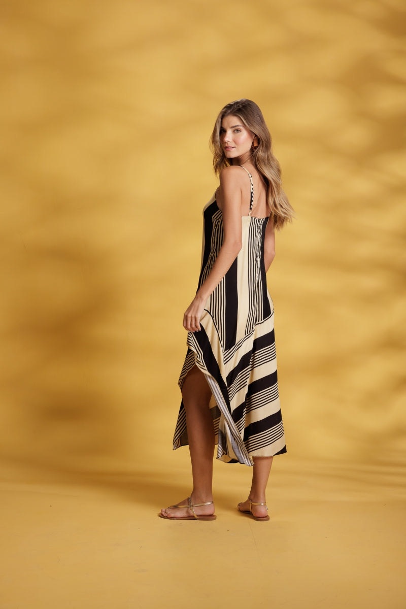 Black Striped Dress