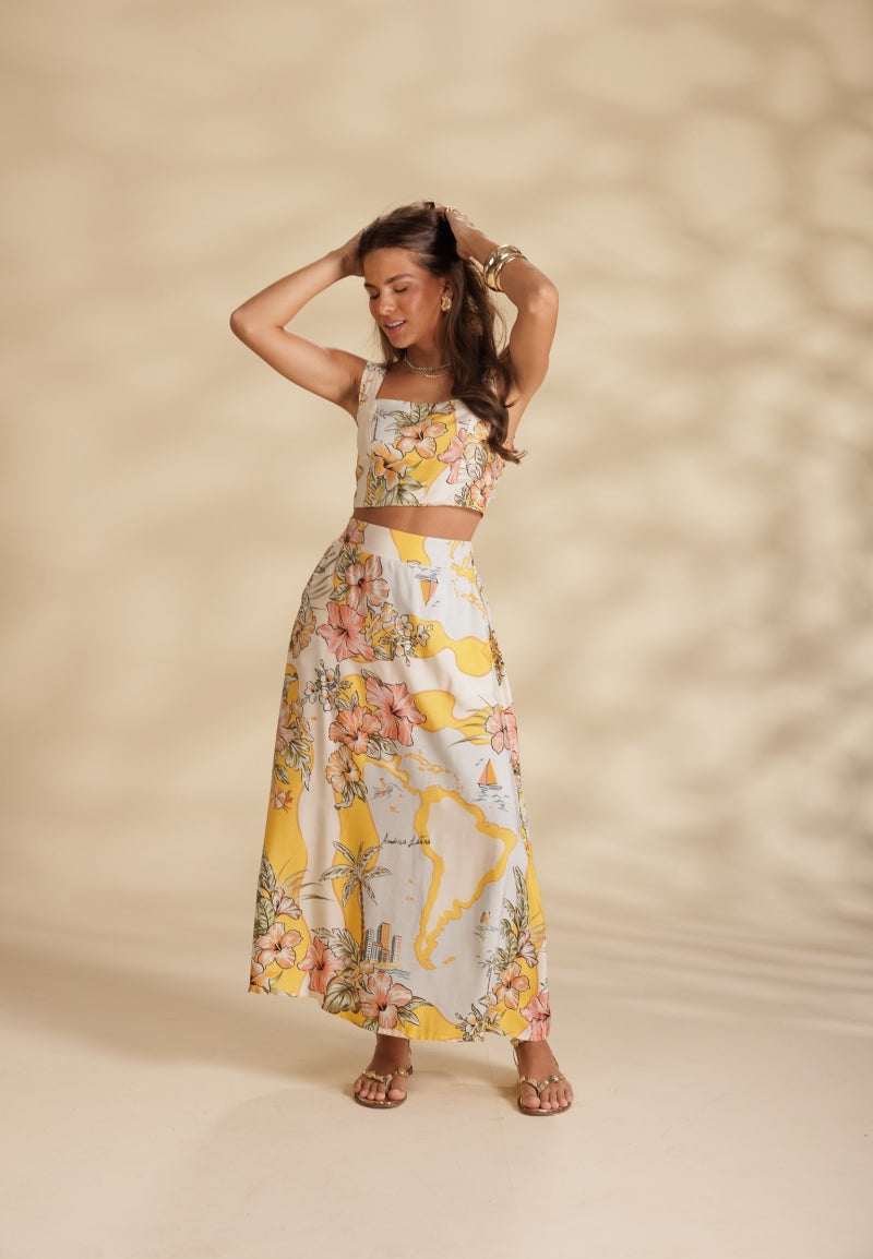 Cropped Latin Coast Bandeau