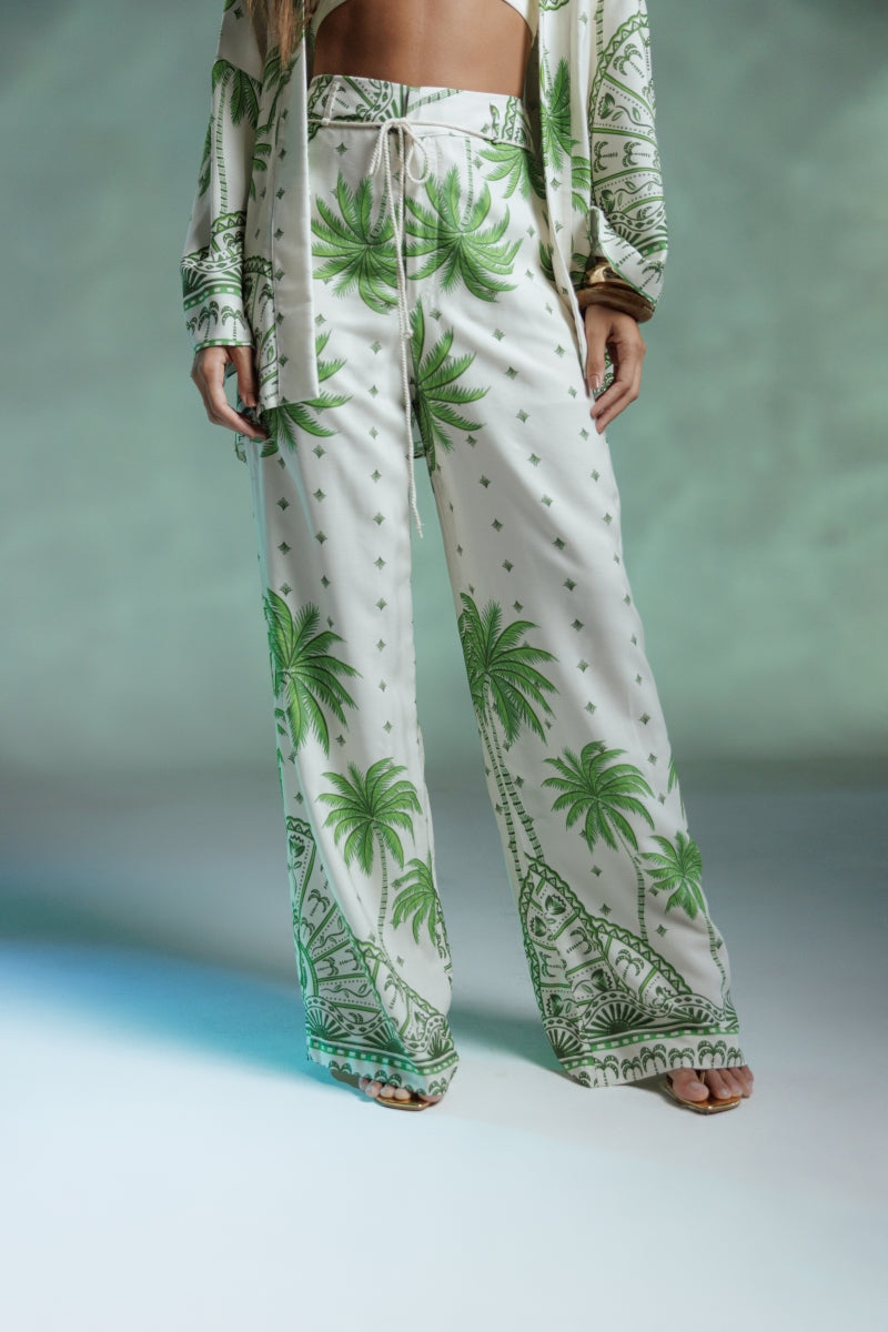Green Coconut Palazzo Pants