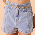 Blue Sky Cutout Shorts
