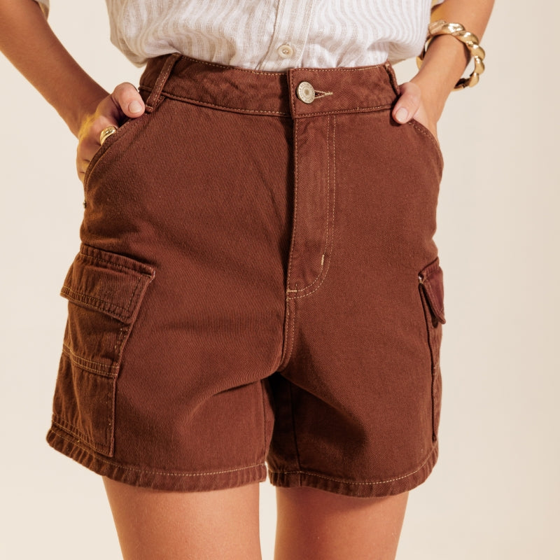 Choco Cargo Bermuda Shorts