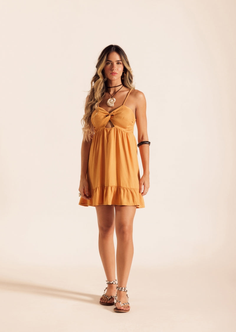 Pumpkin Sweet Short Dress