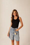 Black Shine Tank Top