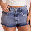 Denim Shorts with Taxes