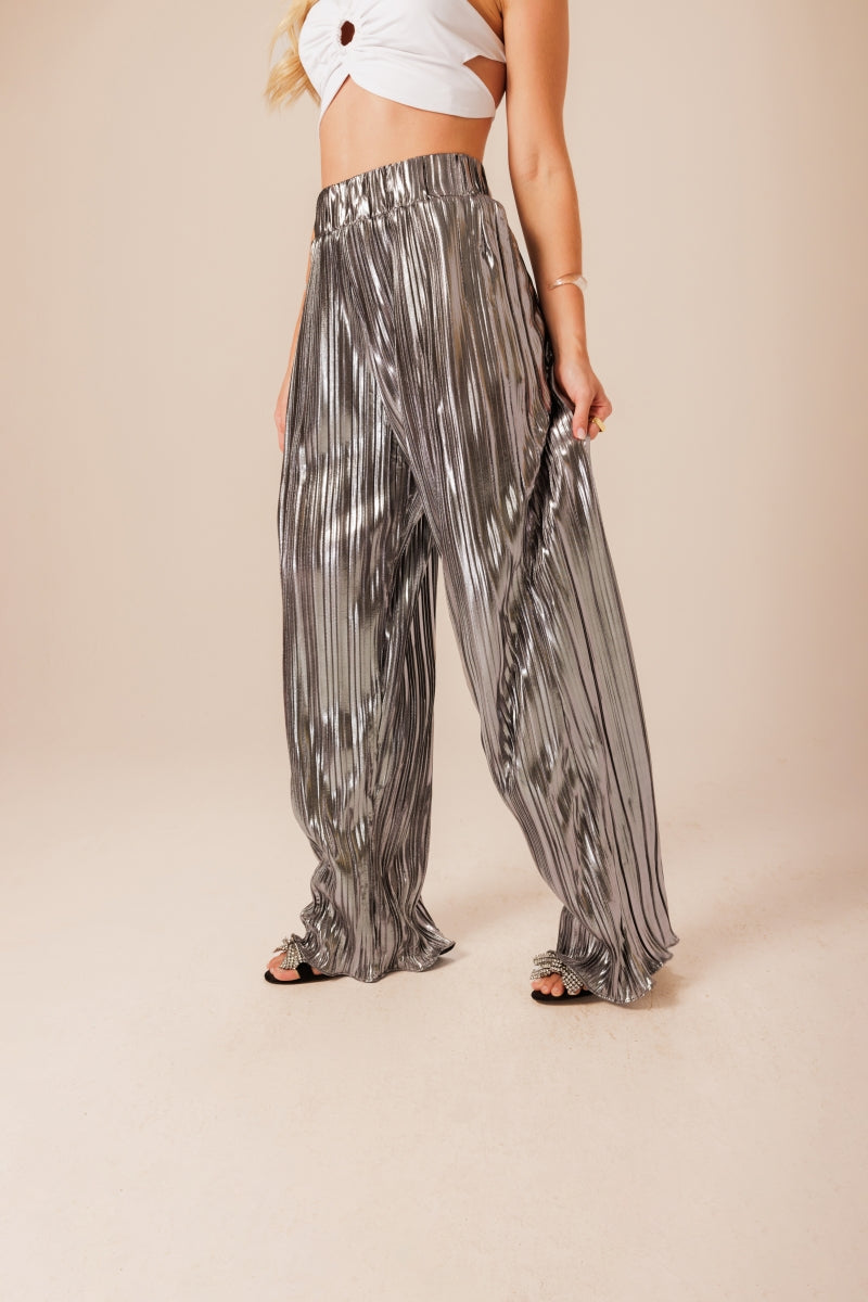 Glam Pleated Pants