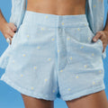 Margarida Linen-Look Shorts