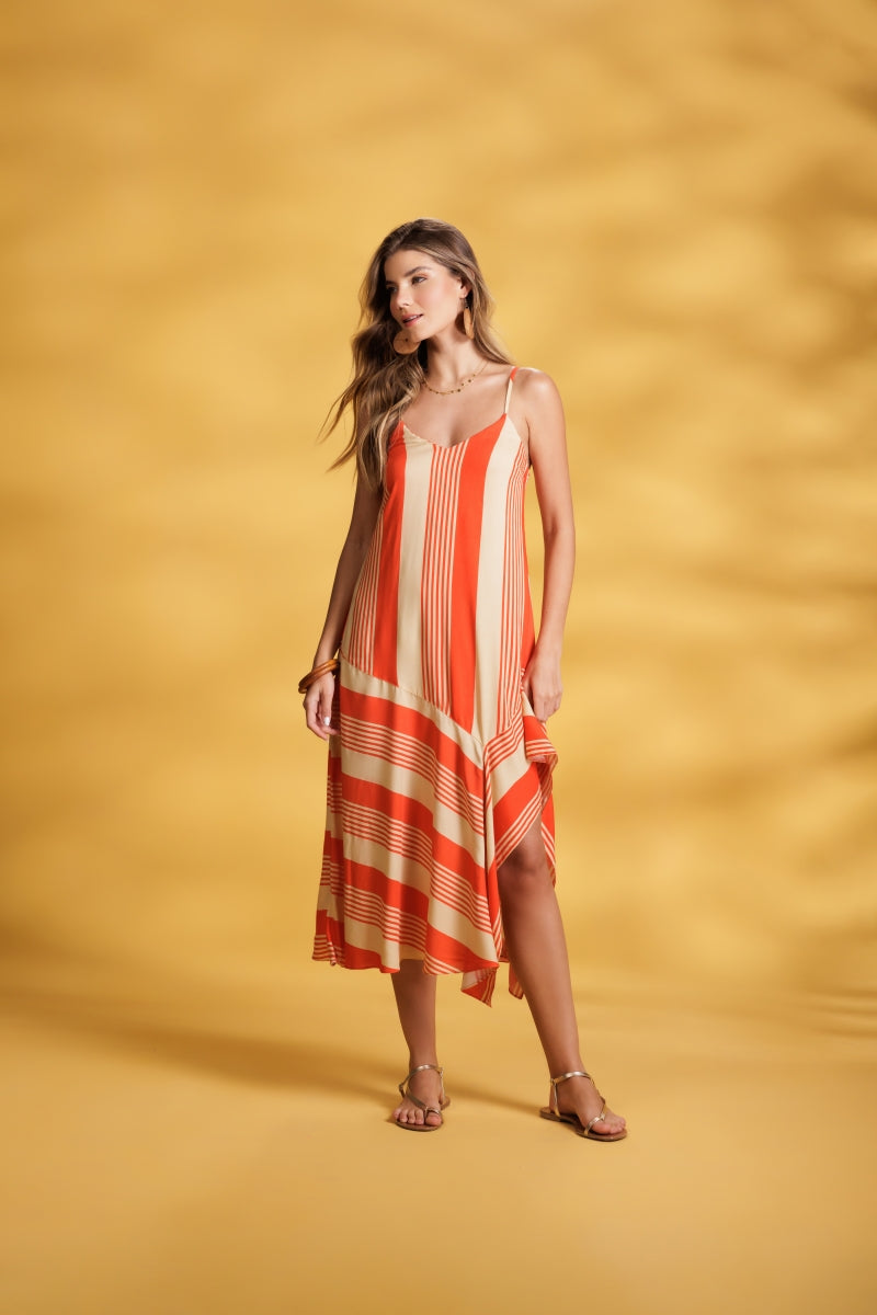 Fire Striped Dress