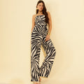 Floral Stripe Pants