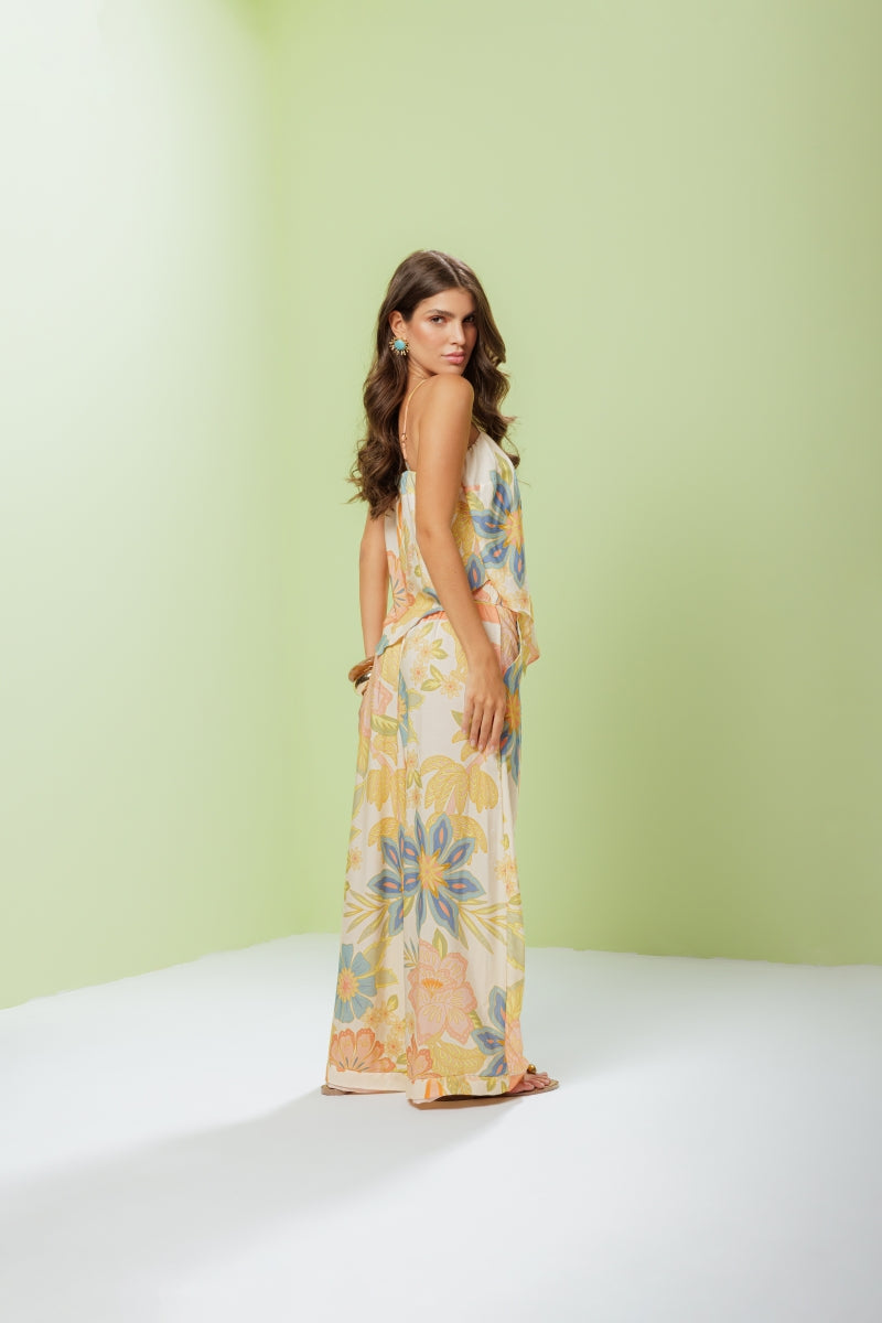 Tropical Flowers Pants
