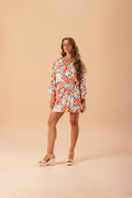 Tropical Shell Short Dress