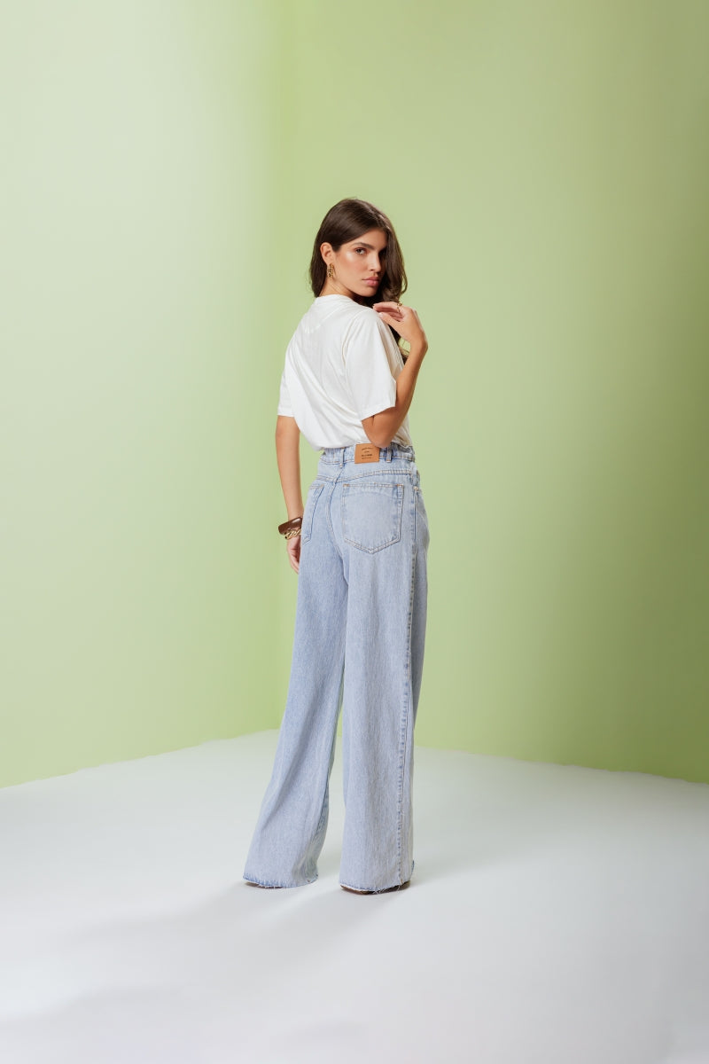 Lace-Up Denim Pants