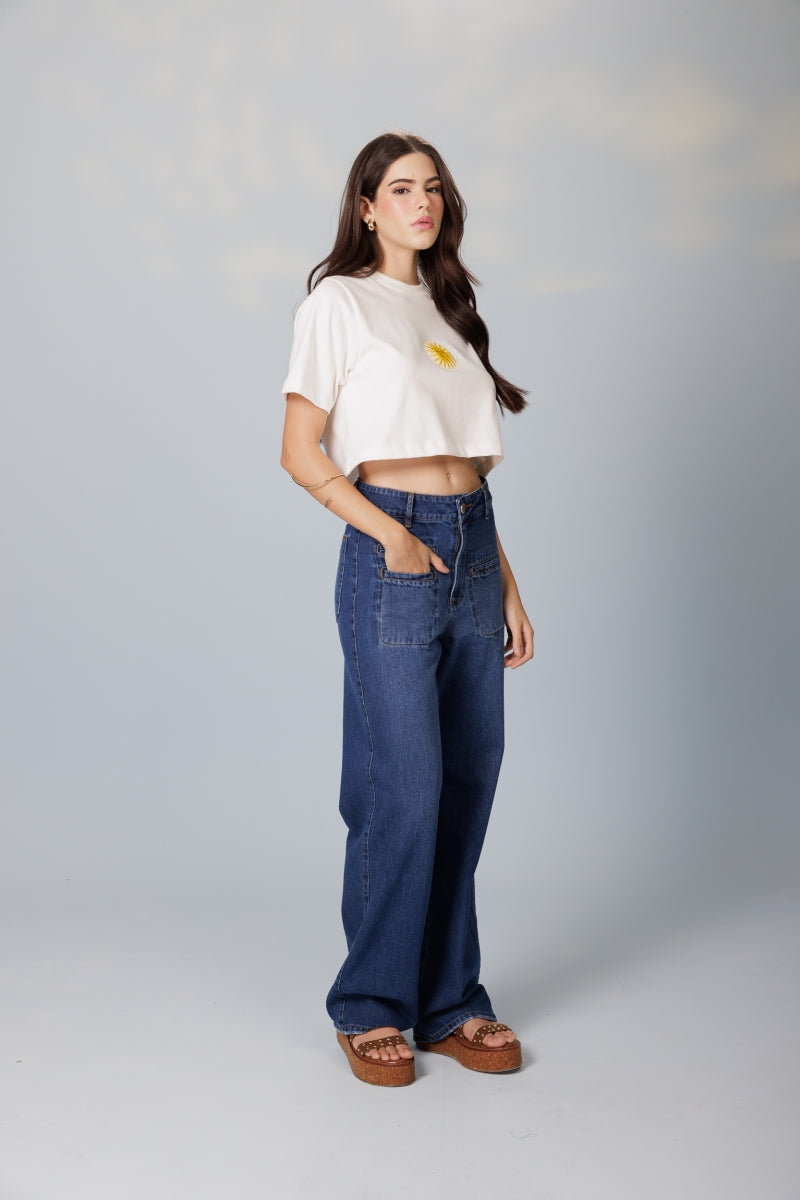 Solar Embroidered T-Shirt