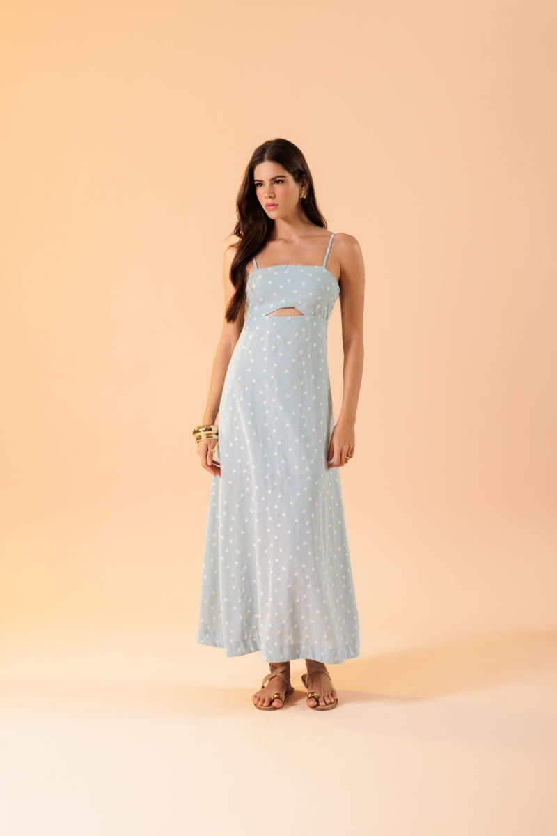 Linen Flowers Dress