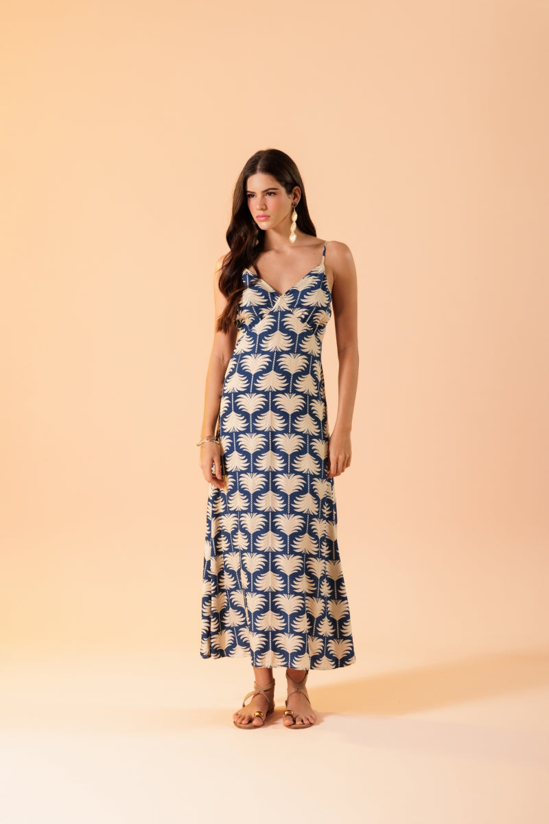 Tropical Roots Midi Dress