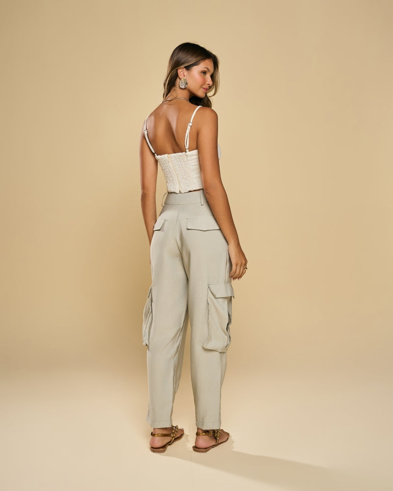 Agate Grey Cargo Pants
