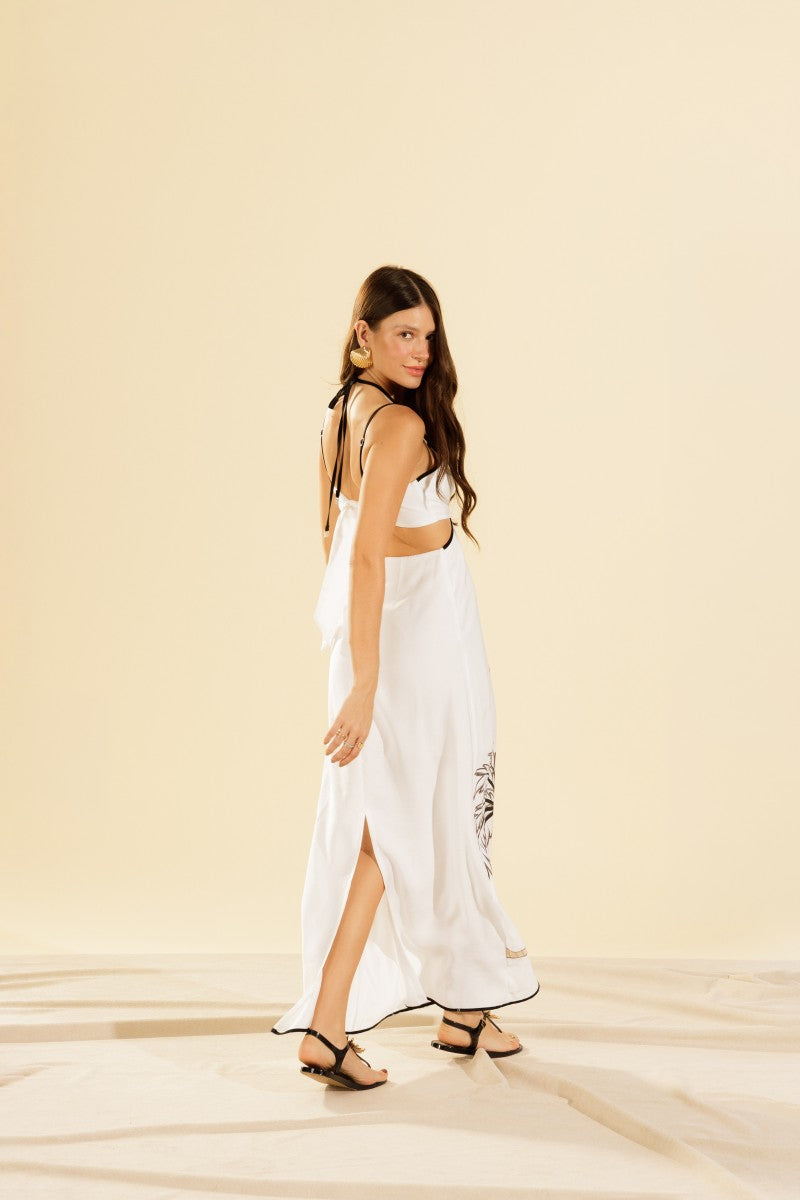 Golden Breeze Long Dress