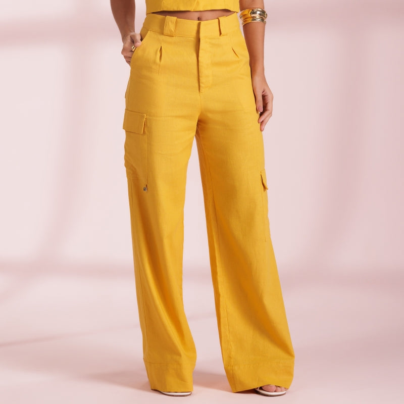 Mustard Tailored Trousers