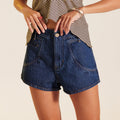 Noir Denim Shorts