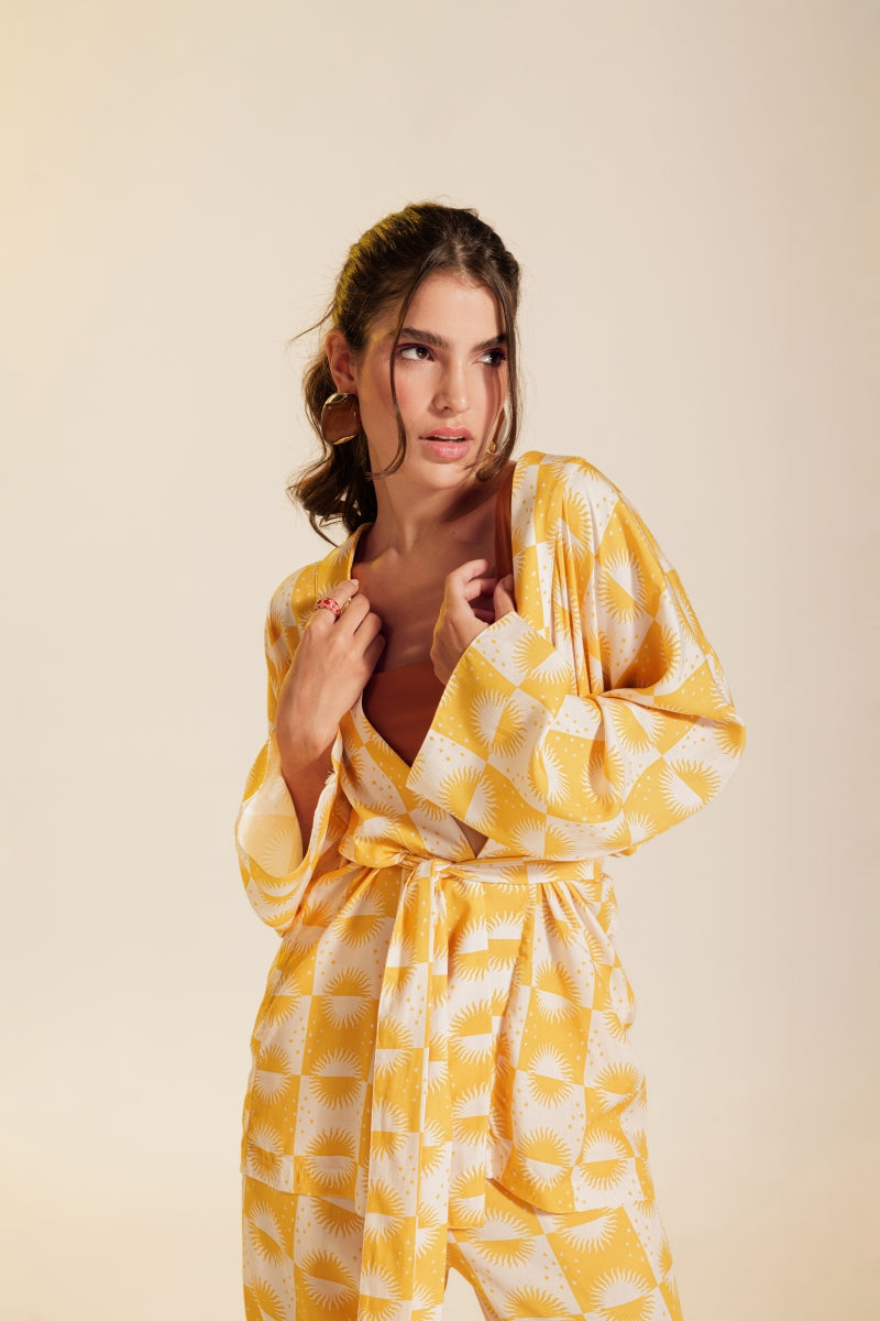 Solar Yellow Kimono